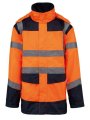 Werkjas WK veiligheidsparka 4-in-1 High Visibility Oranje-Navy
